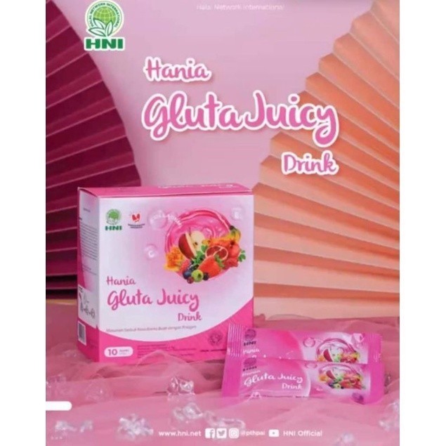 

BEAT 9 Minuman Kolagen Hania Gluta Juicy Drinks 10 Sachet TERMURAH HNI HPAI