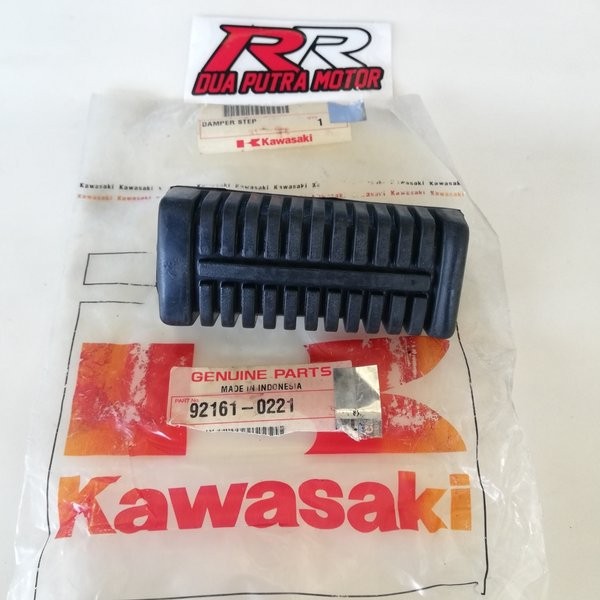 karet damper dumper footstep foot step bustep barstep injekan kaki depan original ori kawasaki kaze 