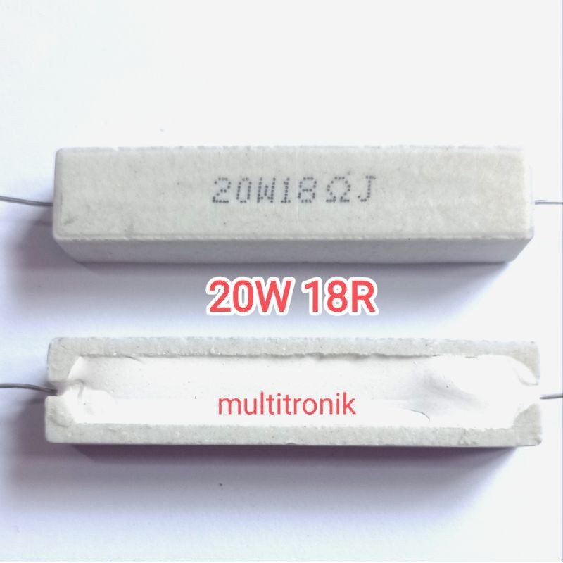 Resistor 20W 18R resistor kapur 20watt 18R