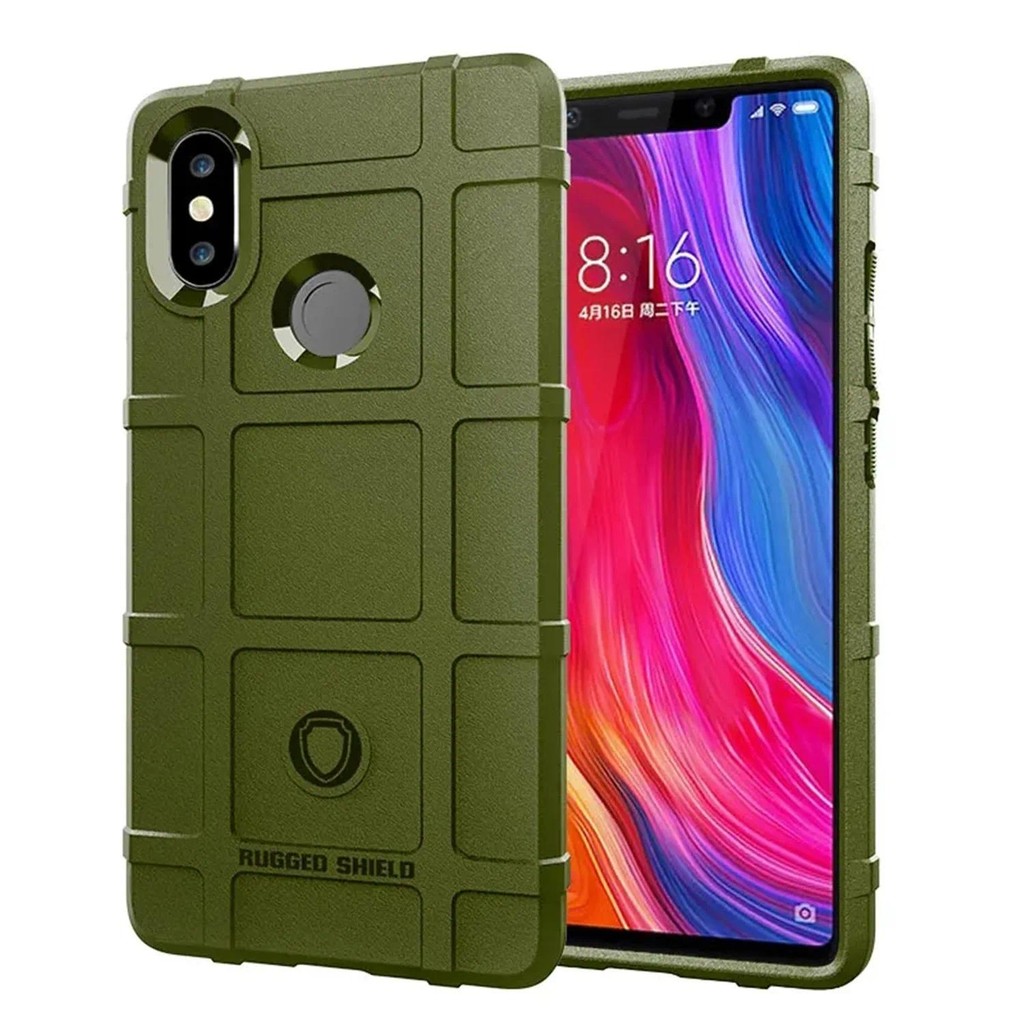 Phone casing Xiaomi Mi8 se mi8se Armor Matte Case Shockproof Shield Back Cover untuk xiaomi 8se mi 8