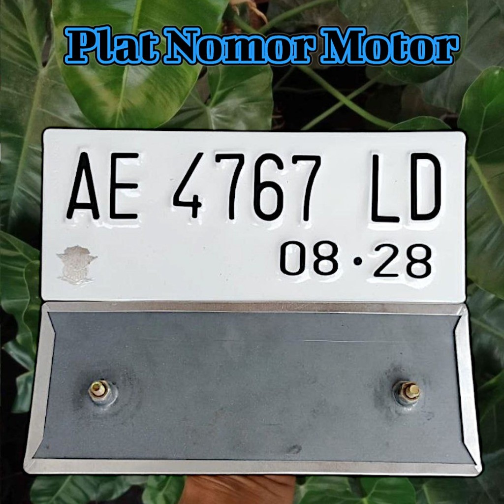 Plat Custom Nomor Motor Baut Tanam