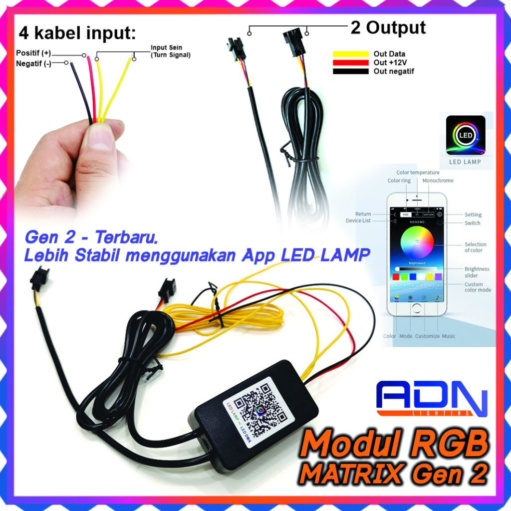 Modul Controller Smart RGB Matrix Running WS2815 WS2812 12V  Magic Bisa Sein