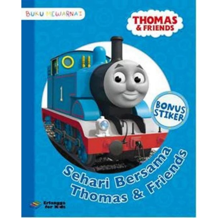 NO99 Thomas and Friends - Buku Mewarnai Sehari Bersama Thomas and Friends