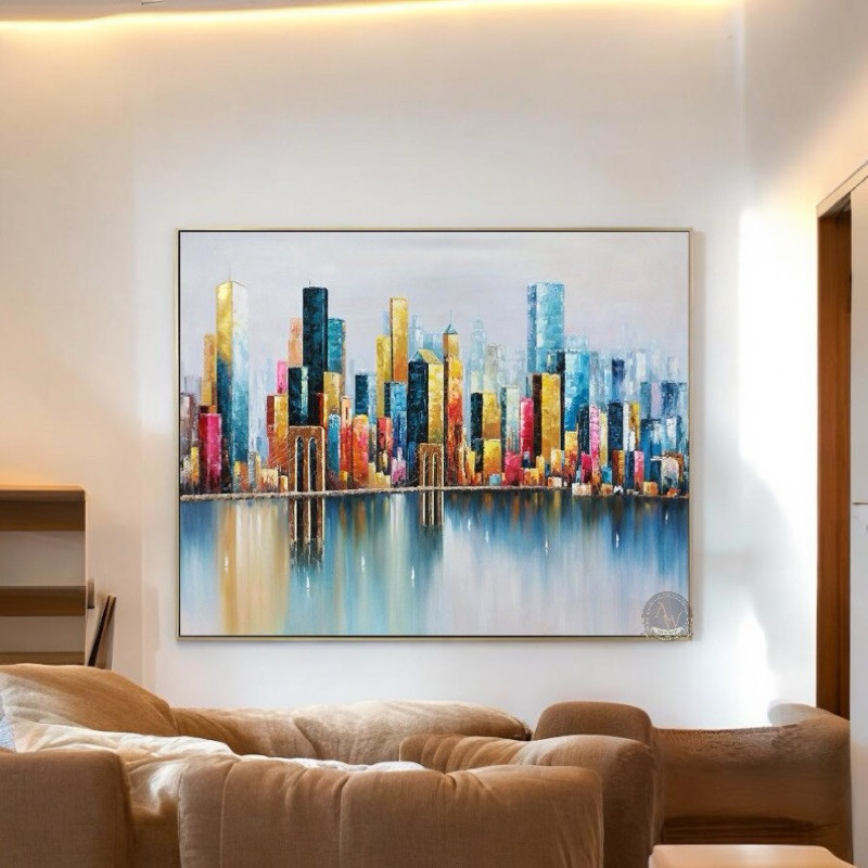 

lukisan abstrak kota ~ city art