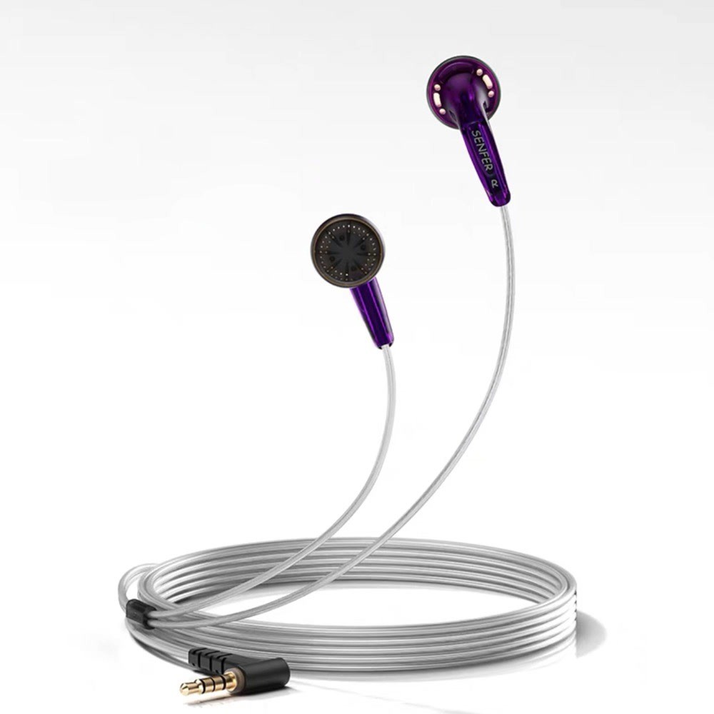 Senfer Seahawk No.1 Flat MX500 Earbuds Flat-Head Dynamic in ear Earphone Plating Tungsten Diaphragm 