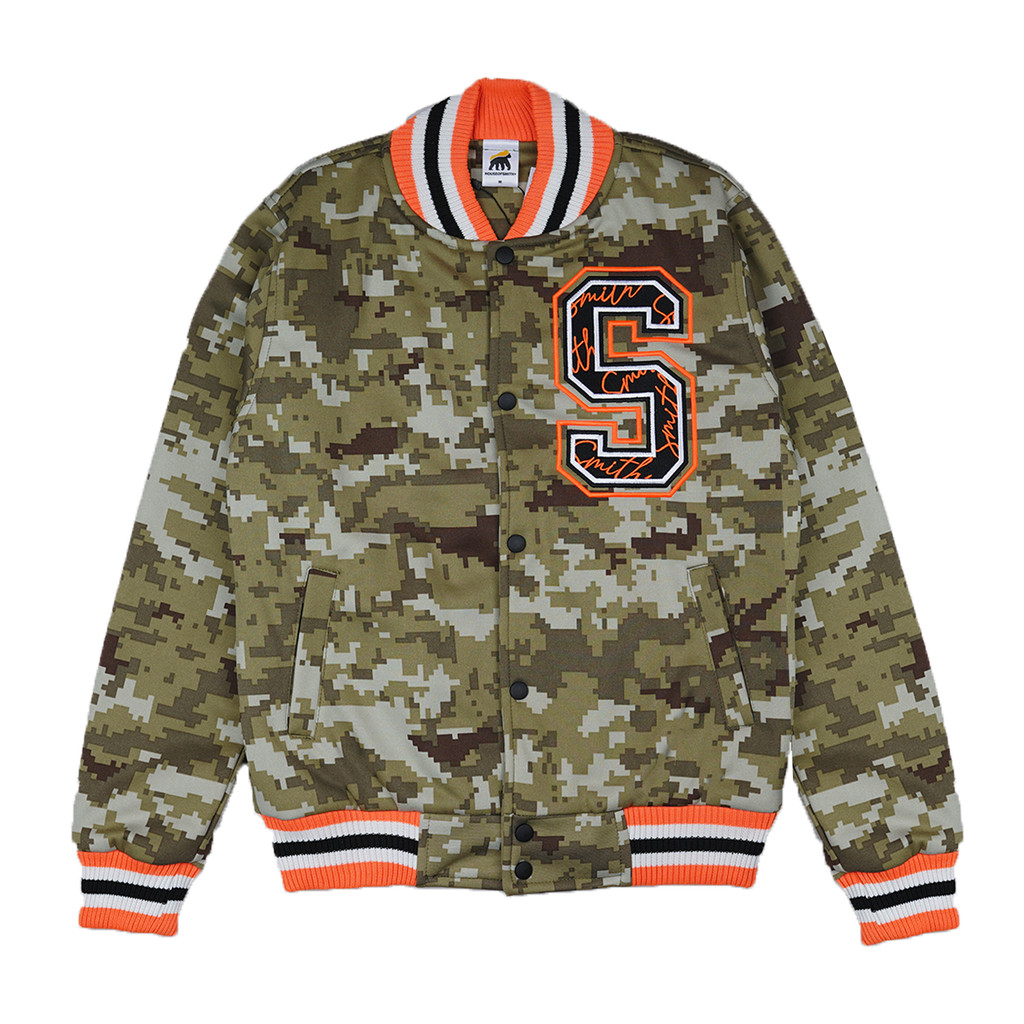 House of Smith Jaket Varsity Pria - Pixel Camo Varsity - Jacket