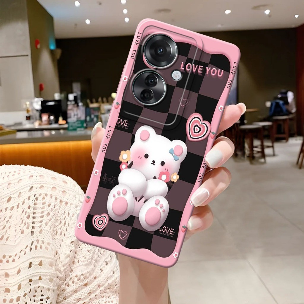 (04) Case Oppo Reno 11F 5G  Fashion Case Procamera Macaron Silikon TPU