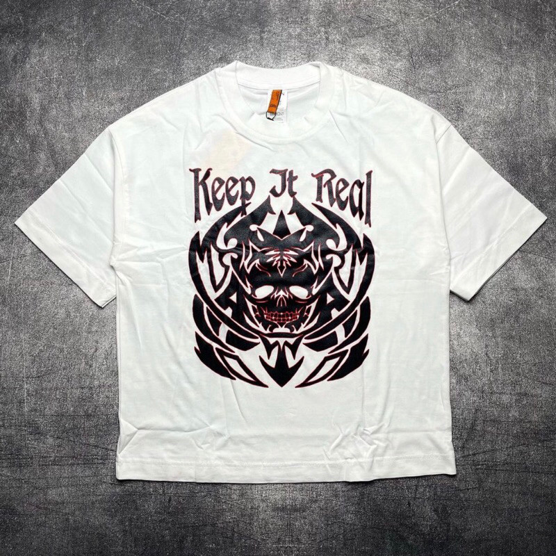 Tshirt KEEP IT REAL - S.E.A TOUR 2024 White & Black  Tebal 24s