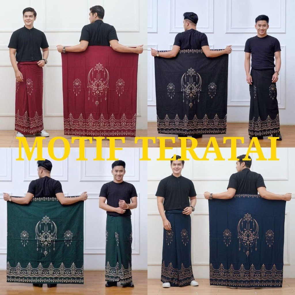 Sarung Batik Pria Premium Motif Elegan Nyaman & Modis Sarung Batik Pria Wanita Premium Motif Teratai