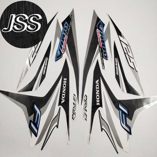 striping honda vario 125 iss techno old 2014 2015 iss putih body
