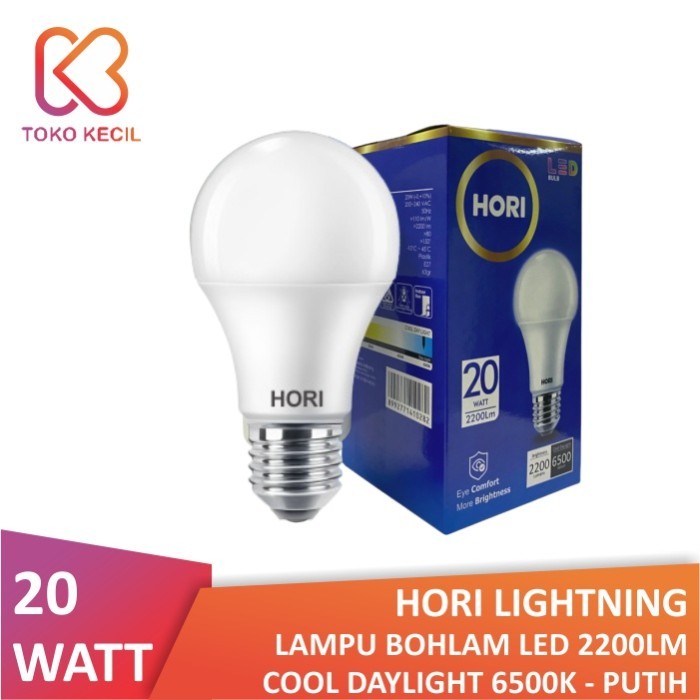 HORI Lampu Bohlam LED 20 Watt Cool Daylight
