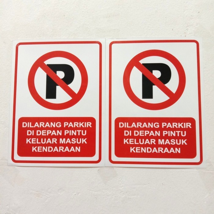 

SIGN PLAT aluminium DILARANG PARKIR UKURAN 15X20CM PER BUAH - 15x20 - 15x20cm