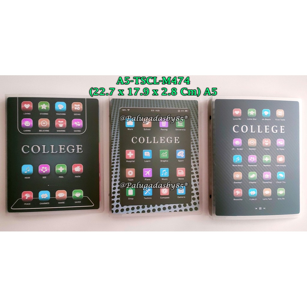 

(1 Biji) Map Binder JOYKO A5-TSCL-M474 College 22.7*17.9*2.8 Cm / Binder Note Joyko A5-TSCL-M474