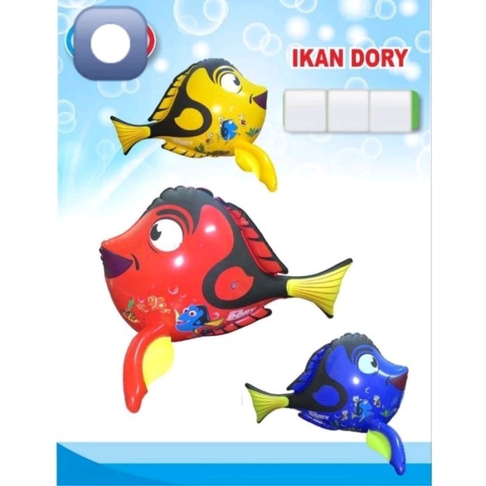 Mainan Tiup Anak Ikan Dori - Biru by Summerstore id