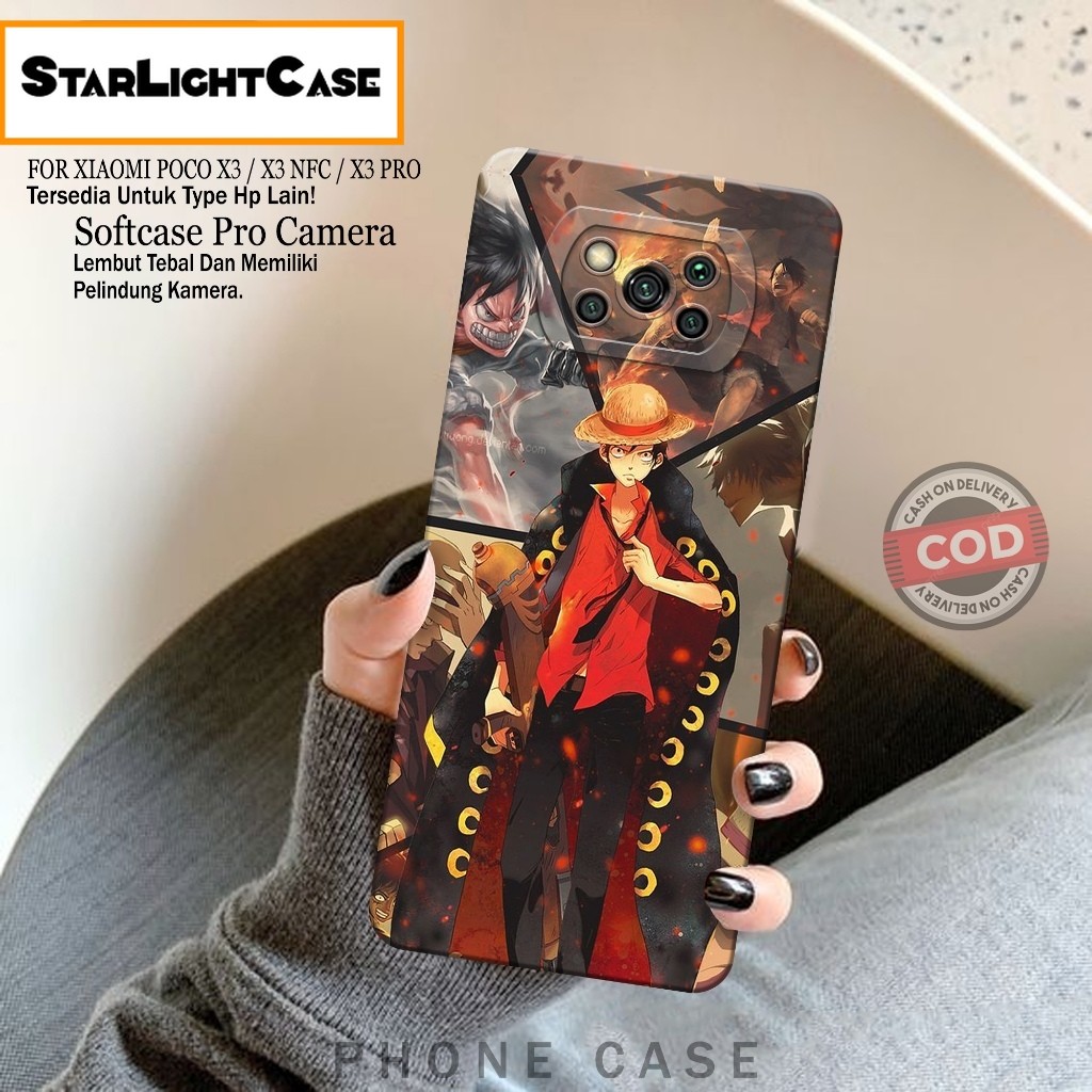 Softcase Hp Xiaomi Poco X3/X3 NFC/X3 PRO Fashion Case Anime Case Poco X3/X3 NFC/X3 PRO Silikon TPU P