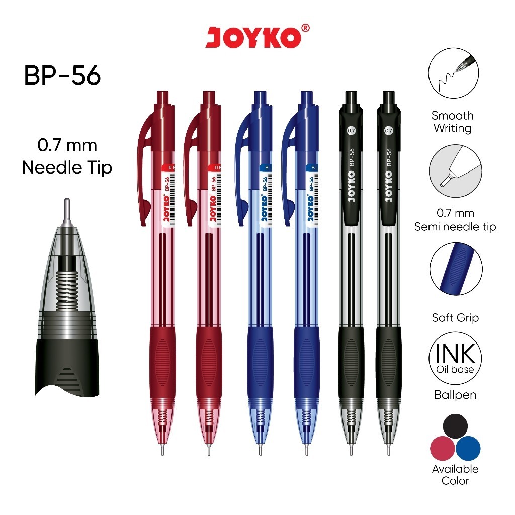 

[RP] (1 PCS) Ball Pen Pulpen Pena Joyko BP-56 0.7 mm Bolpoin
