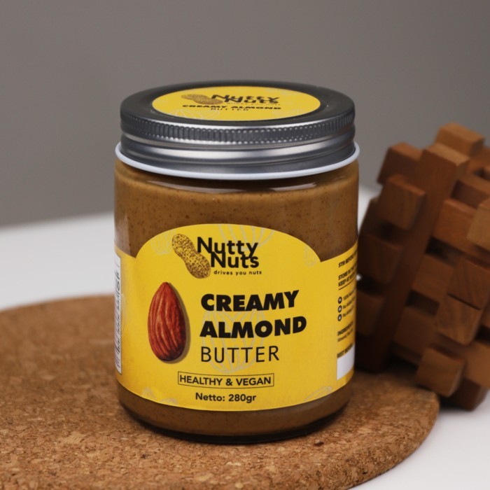

[New] Natural Almond Butter 280gr NuttyNuts