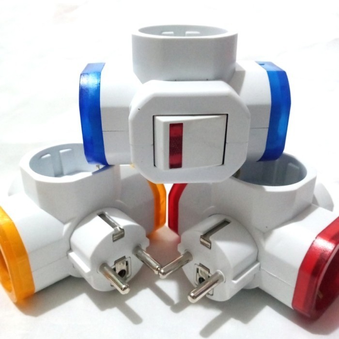 Steker T Arde Switch Warna MT 7899/ Steker T Serbaguna Saklar Steker T Arde Warna Switch Mikotek