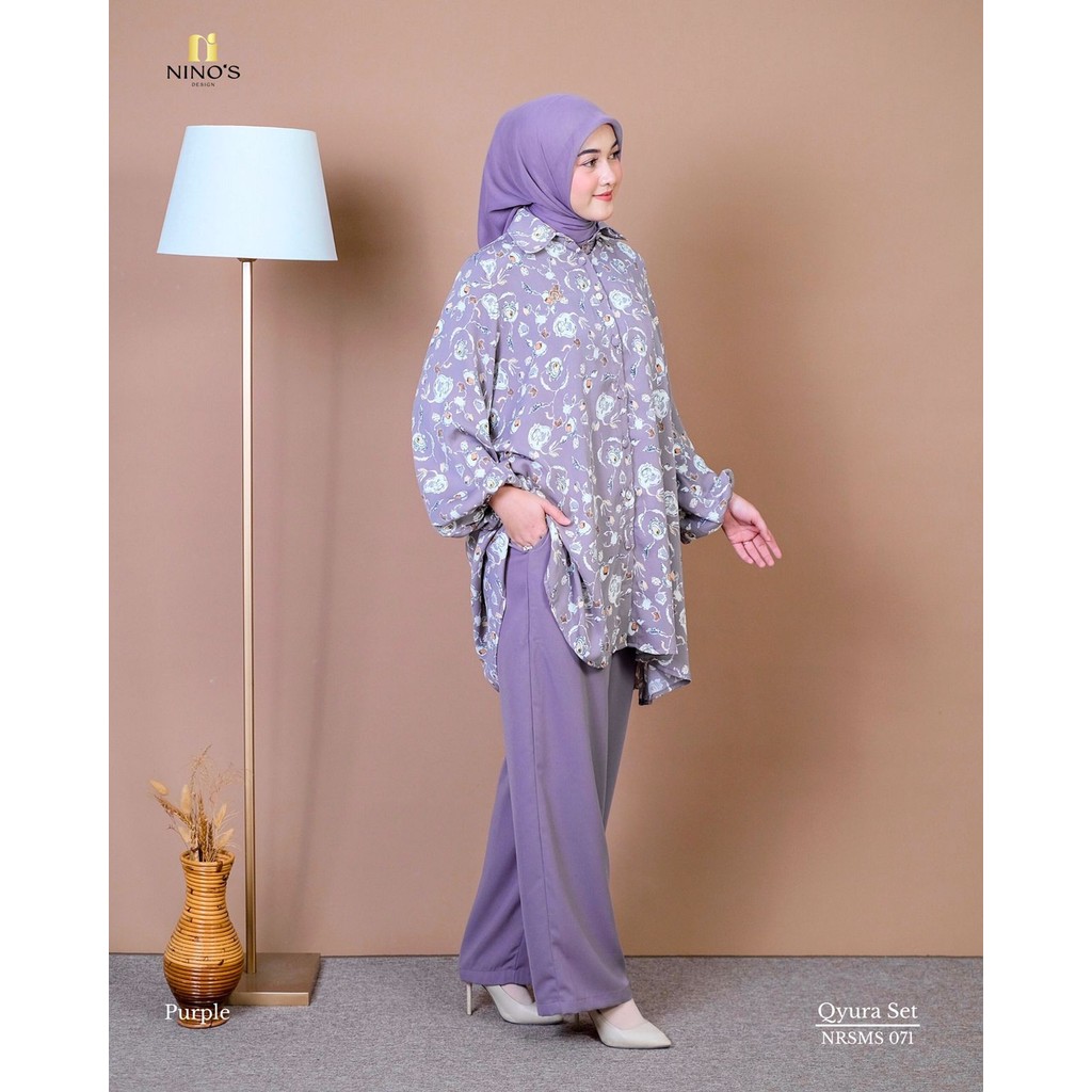 Ninos Design  Qyura Set Celana motif