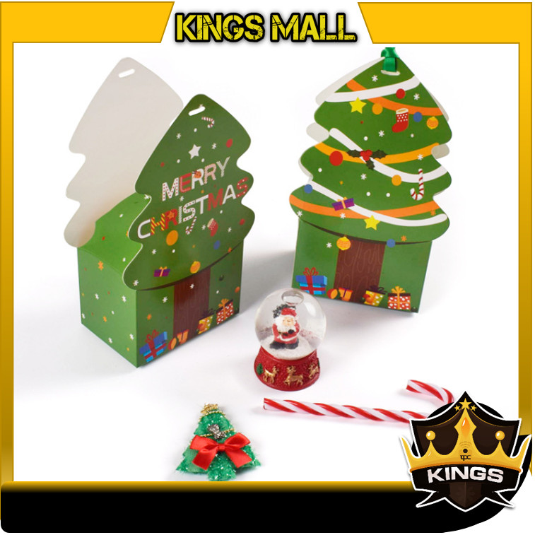 

Kings - 6463 Goodie Bag Christmas Motif / Box Tentengan Hampers Natal