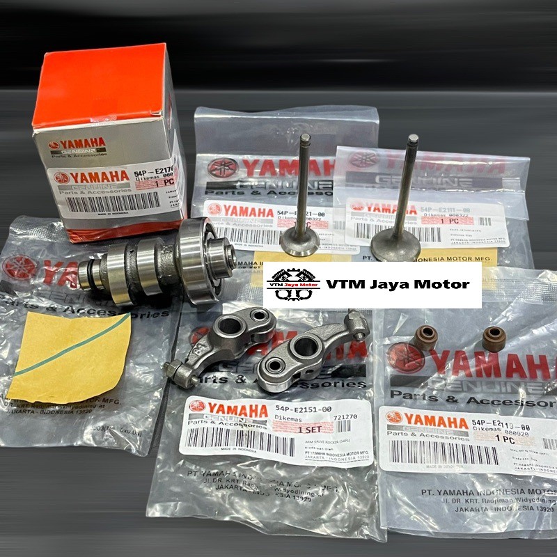 Paket Noken As+Klep+Platuk Klep+Seal klep Mio j,Mio Gt,Vega Force1,Jupiter Z1,Soul Gt 115cc,Fino Fi 