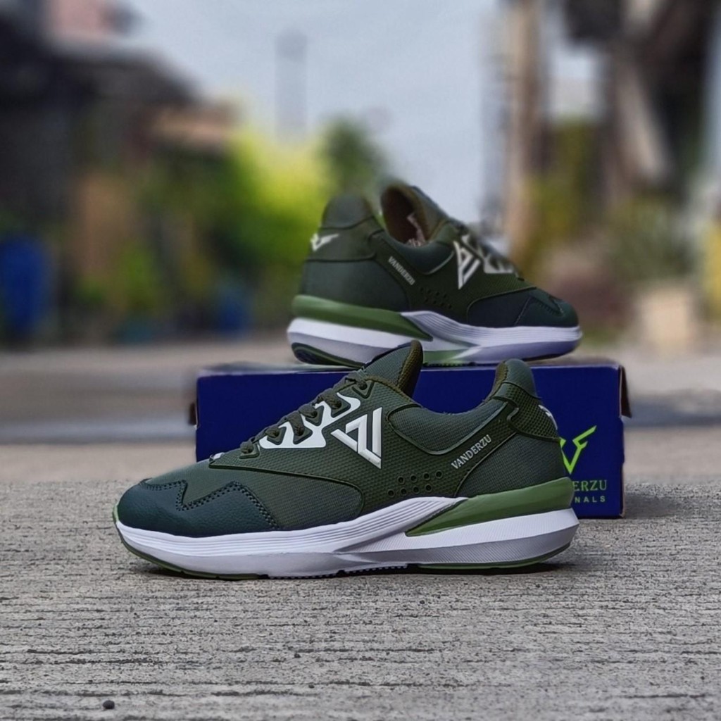 Sepatu Sneaker Olahraga lari Running Shoes Pria Wanita Outdoor Army Sport Kasual Karet Casual