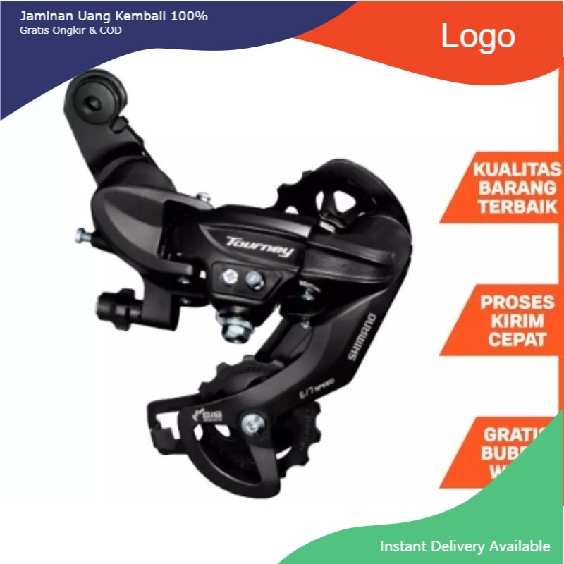 RD Shimano Tourney 6/7/8 Speed Rear Derailleur TY300 Sepeda Lipat MTB Roadbike DLL
