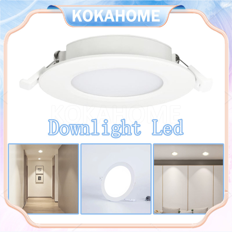 panel led / lampu downlight led / downlight panel led inbow bulat