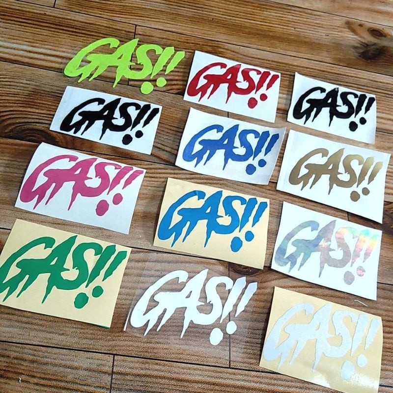 GAS STIKER GASS BODY TANGKI MOTOR STIKER HEREX MATIC LAPTOP GAS