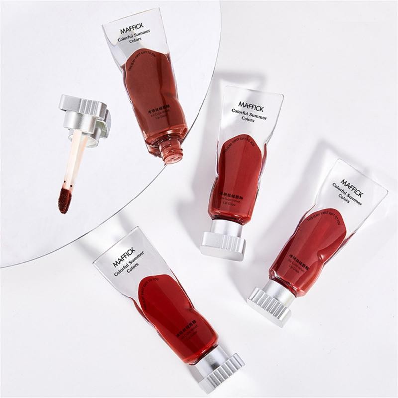 MaffickVelvet Lip Glaze Transparent Pigment Ice Block Matte Lip Gloss Korean Cosmetics Lip Tint Lips