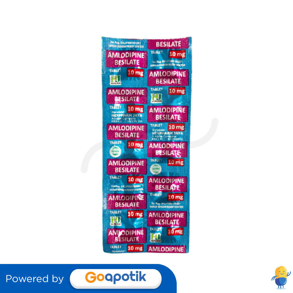 Amlodipine Besilate Hexpharm 10 Mg Strip 10 Tablet