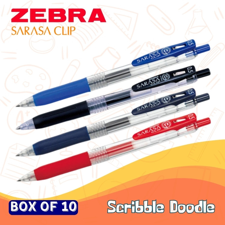 

[BY BOX] Pulpen ZEBRA Sarasa Clip 0.5/0.7/1.0mm Gel Ballpoint Pen/ Pulpen Sarasa
