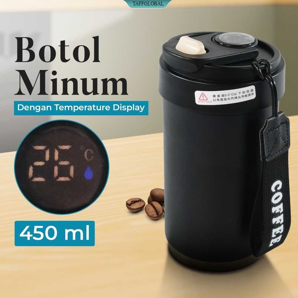 Botol Minum Tumbler Suhu Smart LCD Display Stainless Steel 450ml - WM-8001