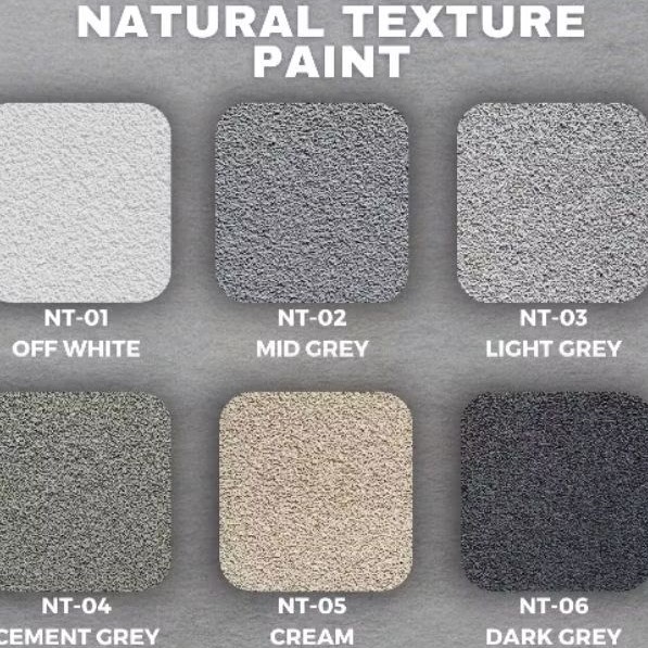 Natural Texture Paint - cat tekstur kamprot motif batu alam
