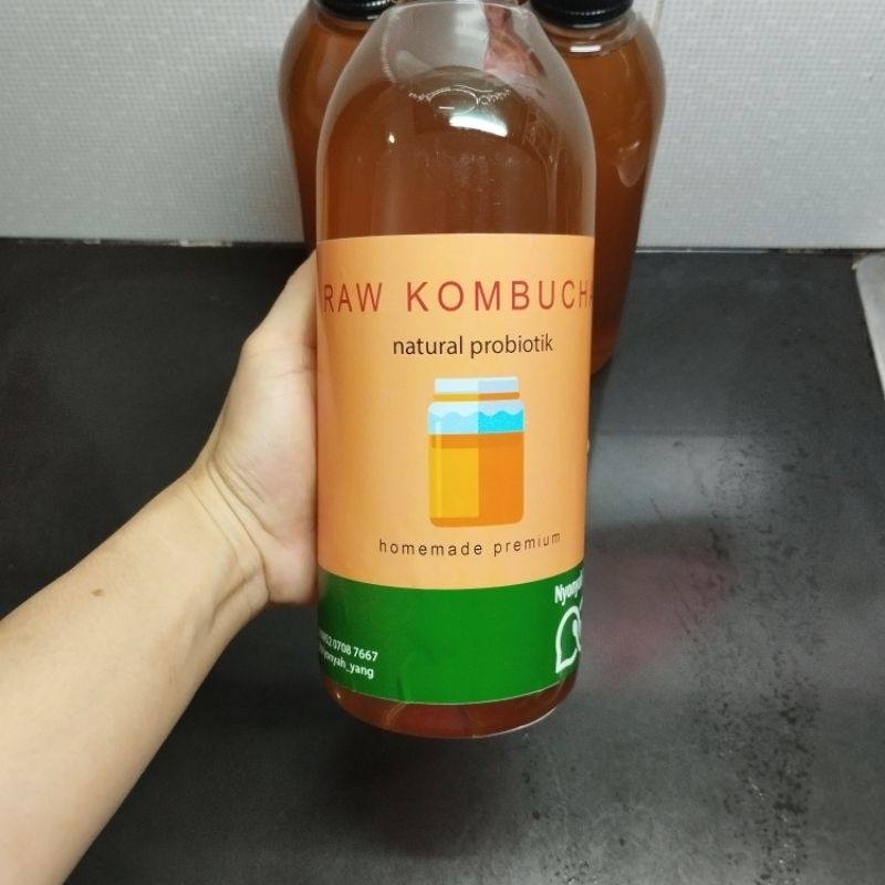 

KOMBUCHA TEA LESS SUGAR ORGANIC (1 Liter botol plastik tebel)