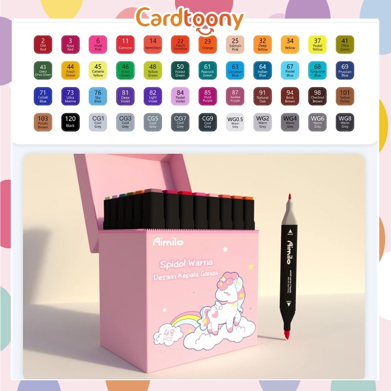 

JAMIN MURAH !!!Spidol Sketsa Dual Tip Warna Warni Sketch Marker 2 Sisi Kartun Marker Set 24/36/48/60/80 Warna(BISA LANGSUNG ORDER)