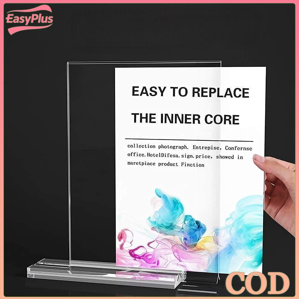 

​​Kartu Meja Akrilik/A5 Desktop Display/Stand Kartu Meja/HD Transparan/Dasar Menebal/Card Stand Kokoh/Penjaga Kartu Menu/Tempat Kartu Promosi/Display Holder Transparan COD​