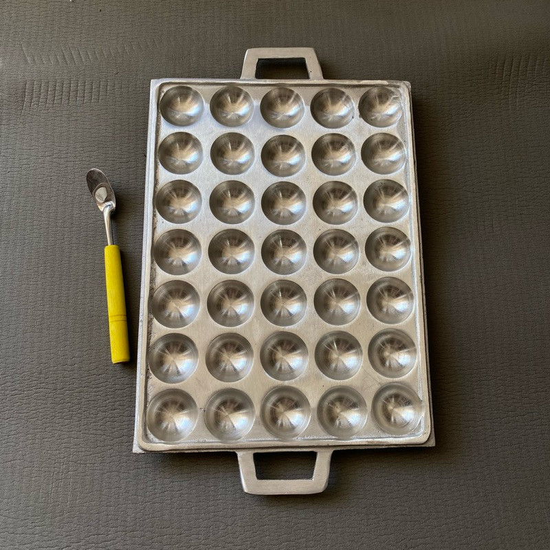 CETAKAN TAKOYAKI CIS 35 LUBANG CILOR BESAR DIAMETER 4CM