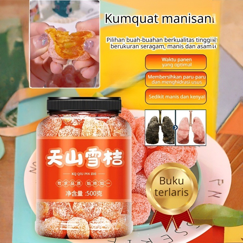 

✨【Beli 2 Gratis 2】【Membersihkan Usus Dan Melembabkan Paru-paru】Tianshan Snow Orange/serat Makanan/kumquat Kering/500g Gula Batu/⭐Kaya Serat Makanan Dan Vitamin C/Camilan Untuk Membersihkan Usus Dan Melembabkan Paru-paru