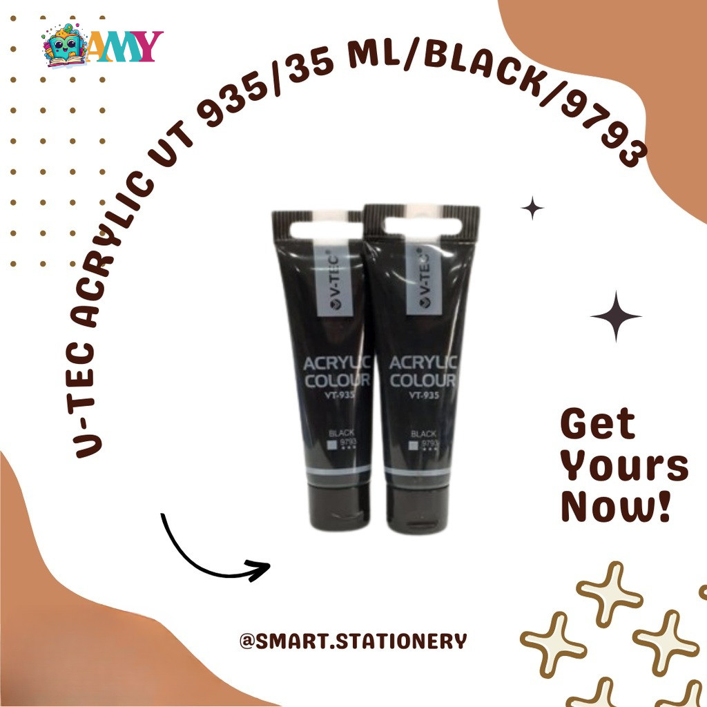 

V-TEC ACRYLIC VT-935/35ML/BLACK/9793 AMY STASIONARY