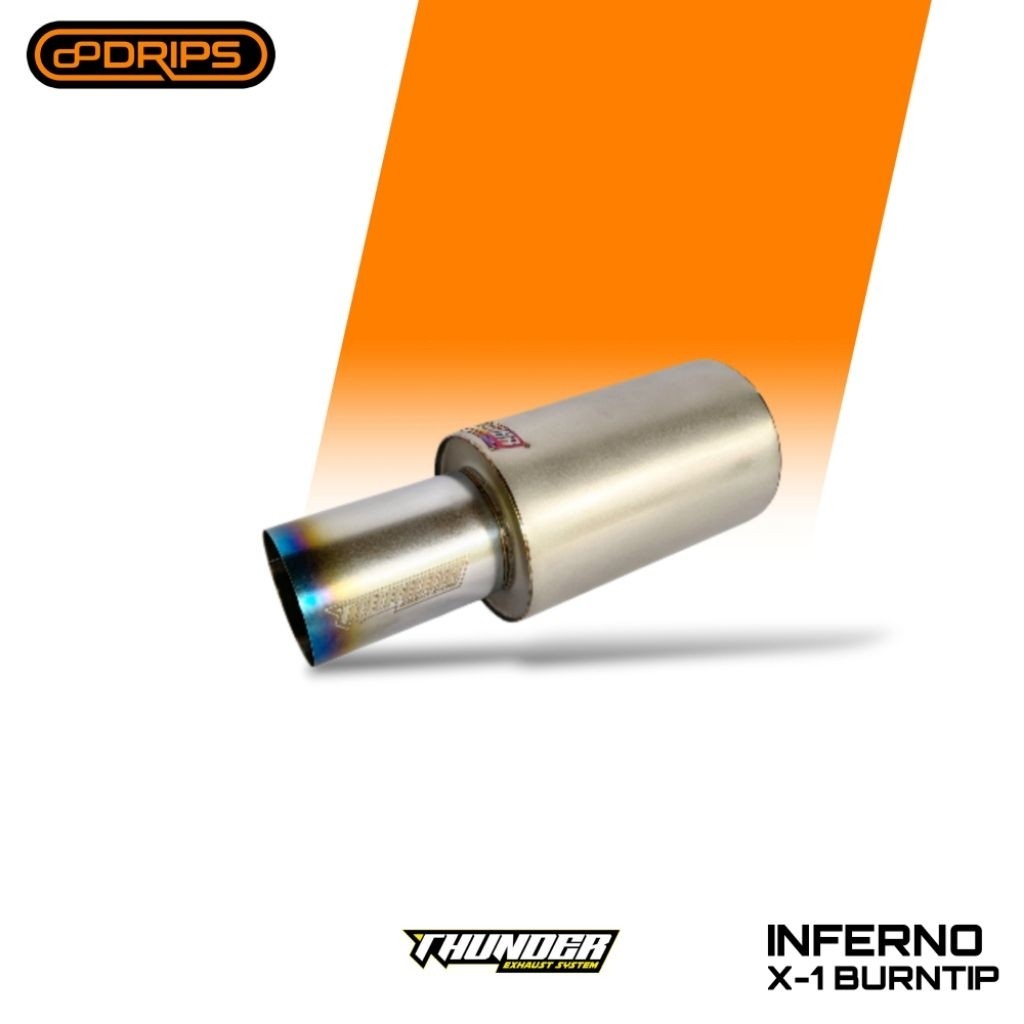 KNALPOT MOBIL THUNDER EXHAUST SYSTEM INFERNO X-1 BURNTIP SSS