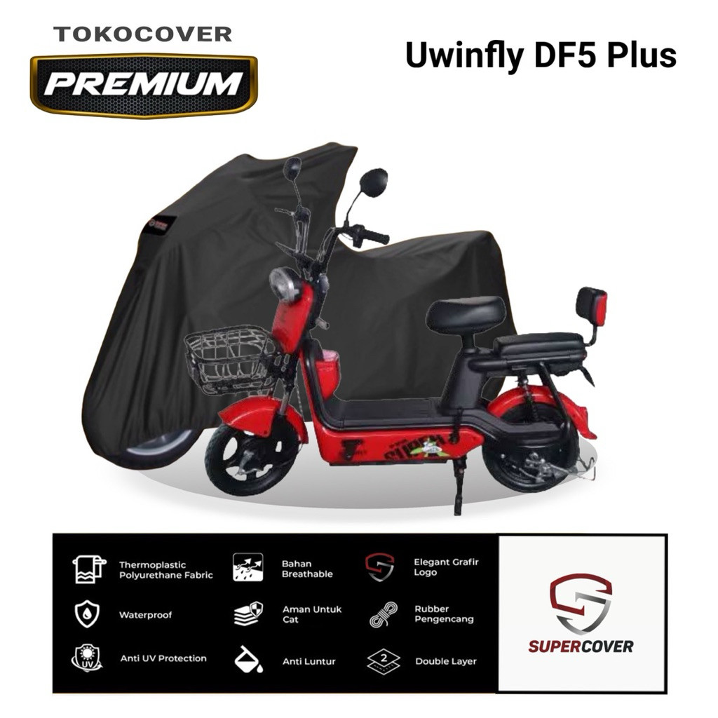 Premium Sarung Motor Uwinfly DF5 Plus Super Cover Motor size M