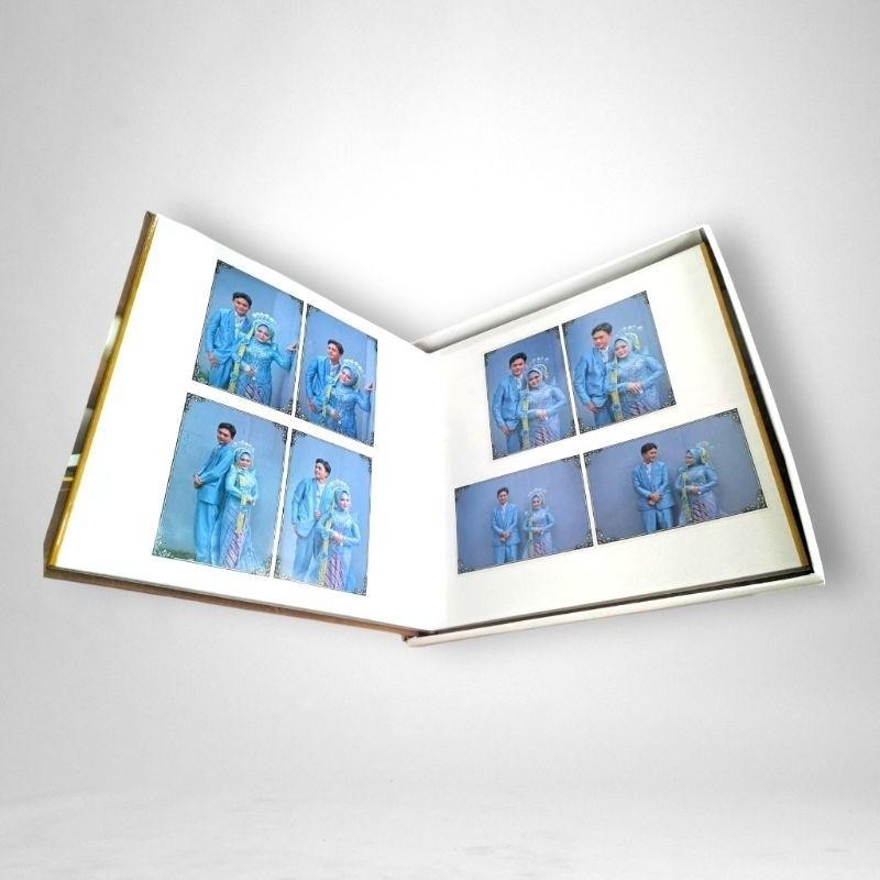 Album Foto Profesional Jumbo 2R 3R 4R 5R 6R 8R 10R A4 10 Sheet Putih Magnetic, Wedding Polaroid