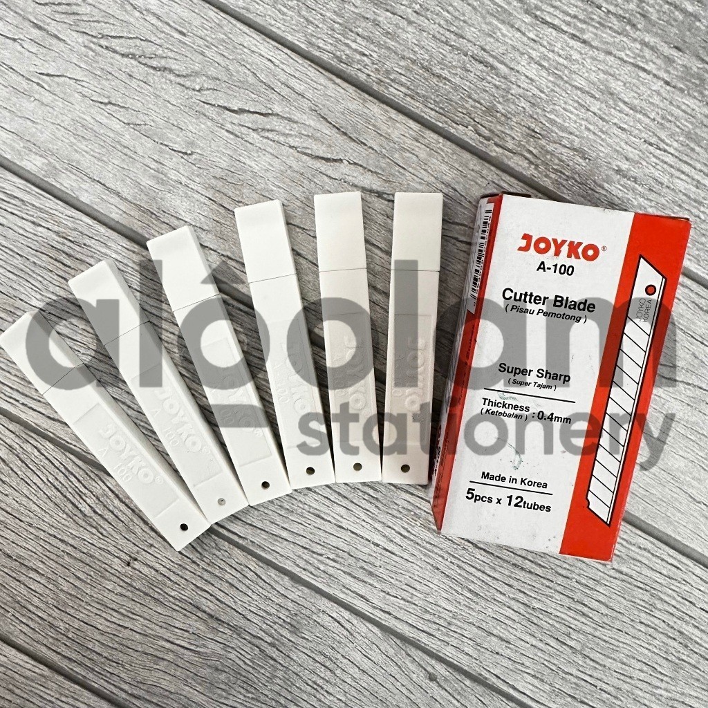 

SATUAN ( SATU TUBE x 5 PCS ) Refill Cutter Blade Isi Ulang Kater Kecil Joyko A-100 lengkap