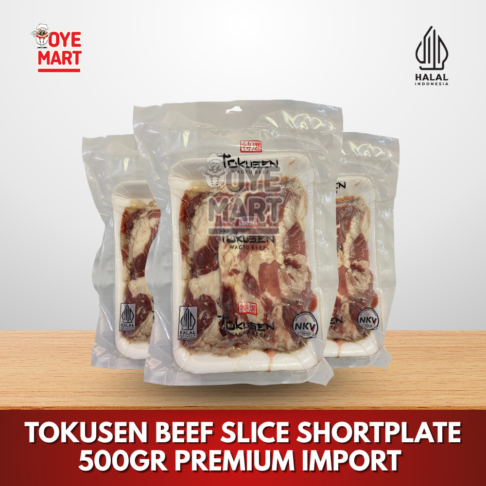 

TOKUSEN BEEF SLICE SHORTPLATE 500GR PREMIUM IMPORT / DAGING SLICE