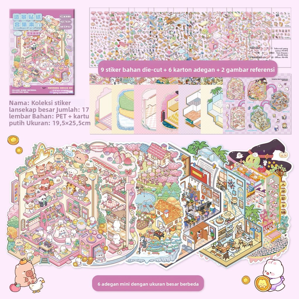

【Sticker 3D Rumah Impian】- Koleksi Adegan DIY Untuk Anak Perempuan