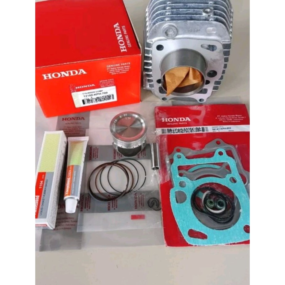 PAKET KOMPLIT  BLOK SEHER CYLINDER MESIN HONDA KHARISMA/SUPRA X 125/KIRANA