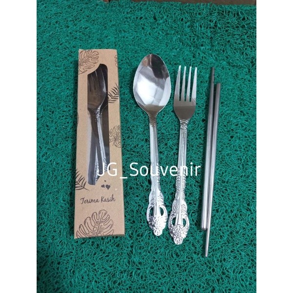 JAMIN MURAH PAPER BOX / BOX SENDOK RUSTIC / KOTAK TEMPAT SOUVENIR SENDOK GARPU SUMPIT(BISA LANGSUNG 