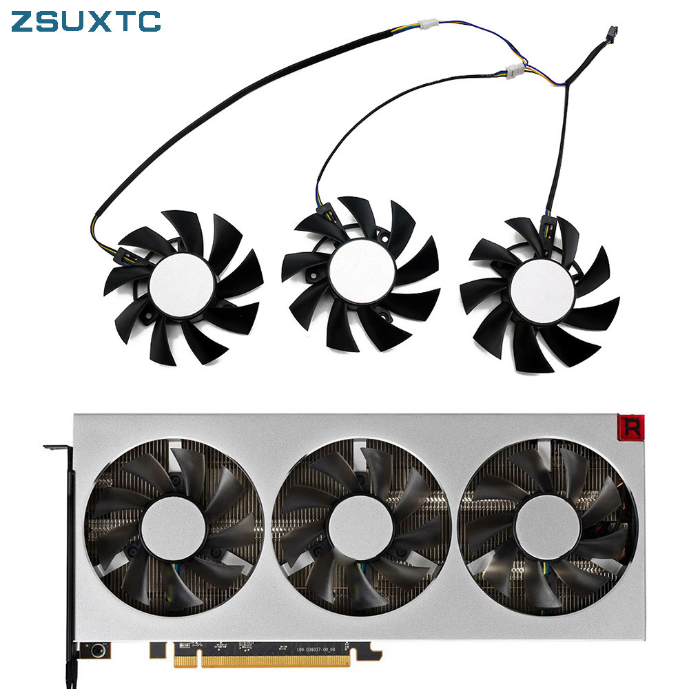 DIY 75MM FD8015H12S 12V 0.32A replace For Amd Xfx RX Radeon VII Graphics Video Card Cooler Fan