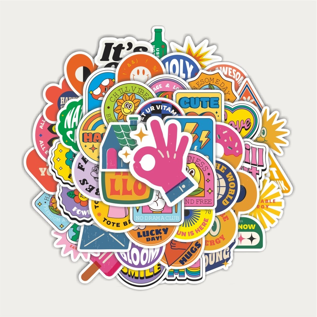 

Sticker Pack Sticker Graffiti Retro Sticker | Sticker TUMBLR | Stiker LAPTOP KOPER HELM